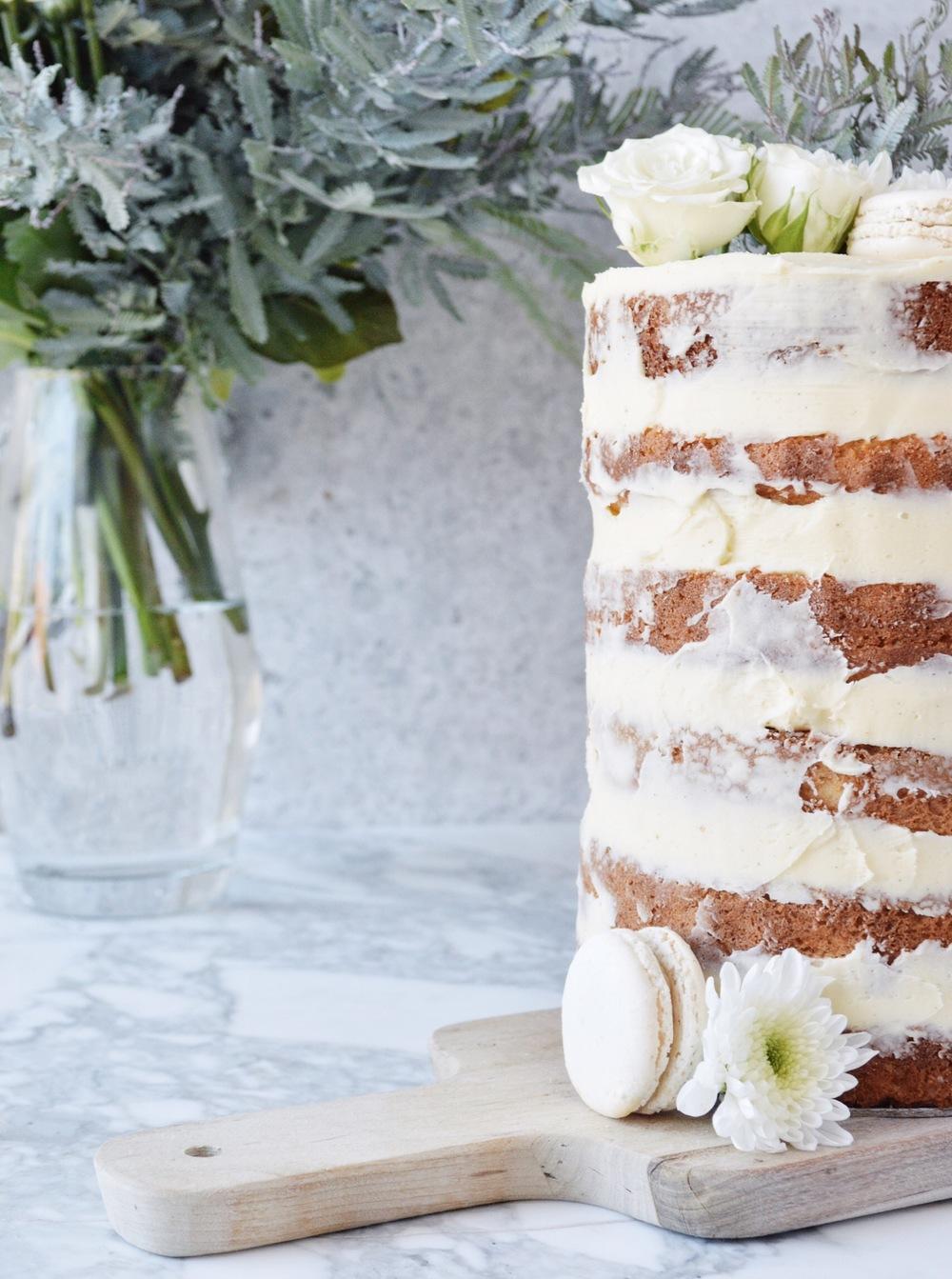 Orange yoghurt layer cake