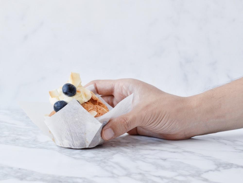 Blueberry and Coconut Muffins